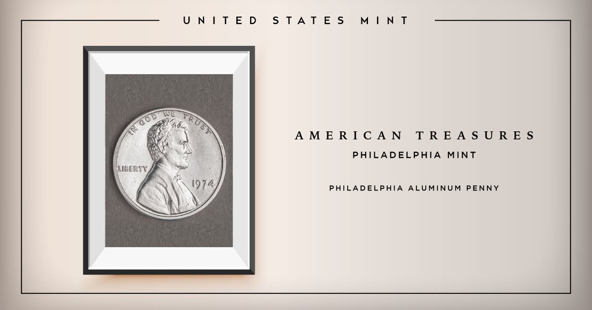 usmint's tweet photo. 🪙 What if the penny had been made of aluminum? In the 1970s, rising copper prices led the U.S. Mint to test an alternative, striking 1.5 million aluminum cents. Nearly all were later destroyed. See 2️⃣ of the rare survivors in the American Treasures exhibit @ the Philly Mint! https://t.co/Tai18NkUfB