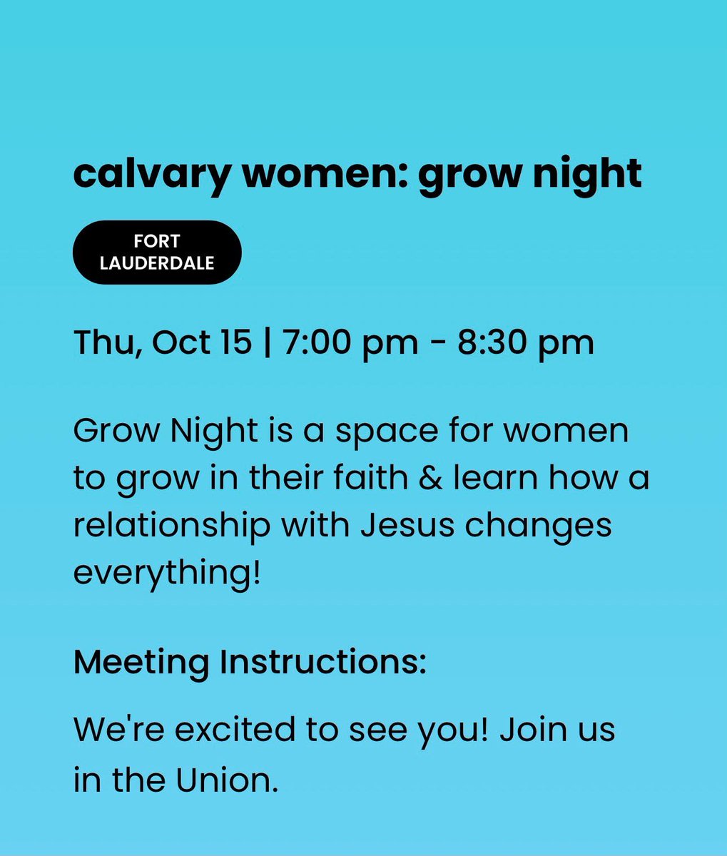 Keeyahna's tweet photo. Hello women,
We are super excited about *GROW NIGHT* for Calvary Women

*Please share and register:*

https://t.co/QhdsFZktG0 https://t.co/rPa01FZjS2