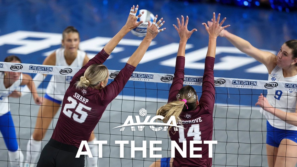 AVCAVolleyball's tweet photo. Check out the new issue of “At the Net,” featuring:
  >>AVCA #OFFICIATIONWEEK2026 50-State Challenge
  >>This week's AVCA Polls, Players of the Week
  >>AVCA Board of Directors election
  >>2026 AVCA Club Awards announced
  >>And more!
https://t.co/gIxm6XWDeT
#WeAreAVCA https://t.co/QTgRSY7SRo