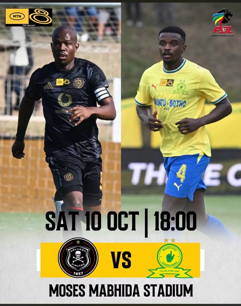 nyiko13363's tweet photo. Moses Mabhida Stadium will host the MTN8 final on 10 October, with Pirates facing Sundowns at 18:00. 

As fans head to Durban, all eyes are on the atmosphere at Moses Mabhida when these two sides clash.⚽️🏆

#MTN8 #MTN8Final
@OneNewsONN https://t.co/IYdNYi8Zrc