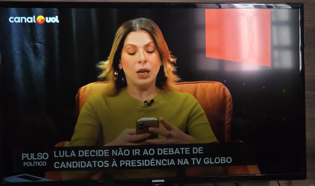 JaniValverde13's tweet photo. 🚨🚨URGENTE🚨🚨

O presidente Lula não irá ao debate. Melhor decisão q o presidente Lula tomou nesta campanha. Ir para ser atacado, e humilhado?! Está certíssimo! Eu apoio Lula.
@UOLtvefamosos @UOL @UOLNoticias @GloboNews @globo @jornalhoje @jornalnacional

BOLSORUBA
FLÁVIO FALSO CRISTÃO DEUS PÁTRIA E ORGIA
FLÁVIO BOLSONARO RESPEITE NOSSA SENHORA APARECIDA PADROEIRA DO BRASIL
LIBERDADE RELIGIOSA FLAVINHO CONTRA CNBB
LULA
LULA NO PRIMEIRO TURNO
ELEIÇÕES 2026