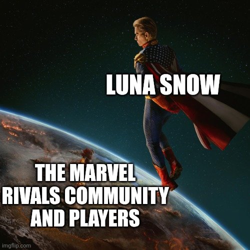 satanzanight's tweet photo. And now we know how it feels when we go to Scorched Earth after Phoenix didn't get any Ultimate VFX for her Cosmic Spark skin

#MarvelRivals #TheBoys #RivalsCreate https://t.co/sfed5ZX4JC