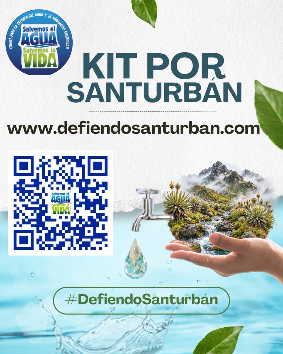 ComiteSanturban's tweet photo. ⚖️ ​El 13 de noviembre el Gobierno Nacional debe emitir la consulta pública sobre la reserva de la baja en Santurbán. Vamos a exigir que lo haga. Debemos radicar solicitudes formales masivas.

​Accede al #KitPorSanturbán y descarga el modelo de petición ciudadana para exigir este espacio de deliberación.  

​¿Cómo obtener el documento? 
📱 Puedes escanear el código QR que aparece en la imagen adjunta  o ingresar directamente a la página https://t.co/Us9EYvi5JZ

#DefiendoSanturban