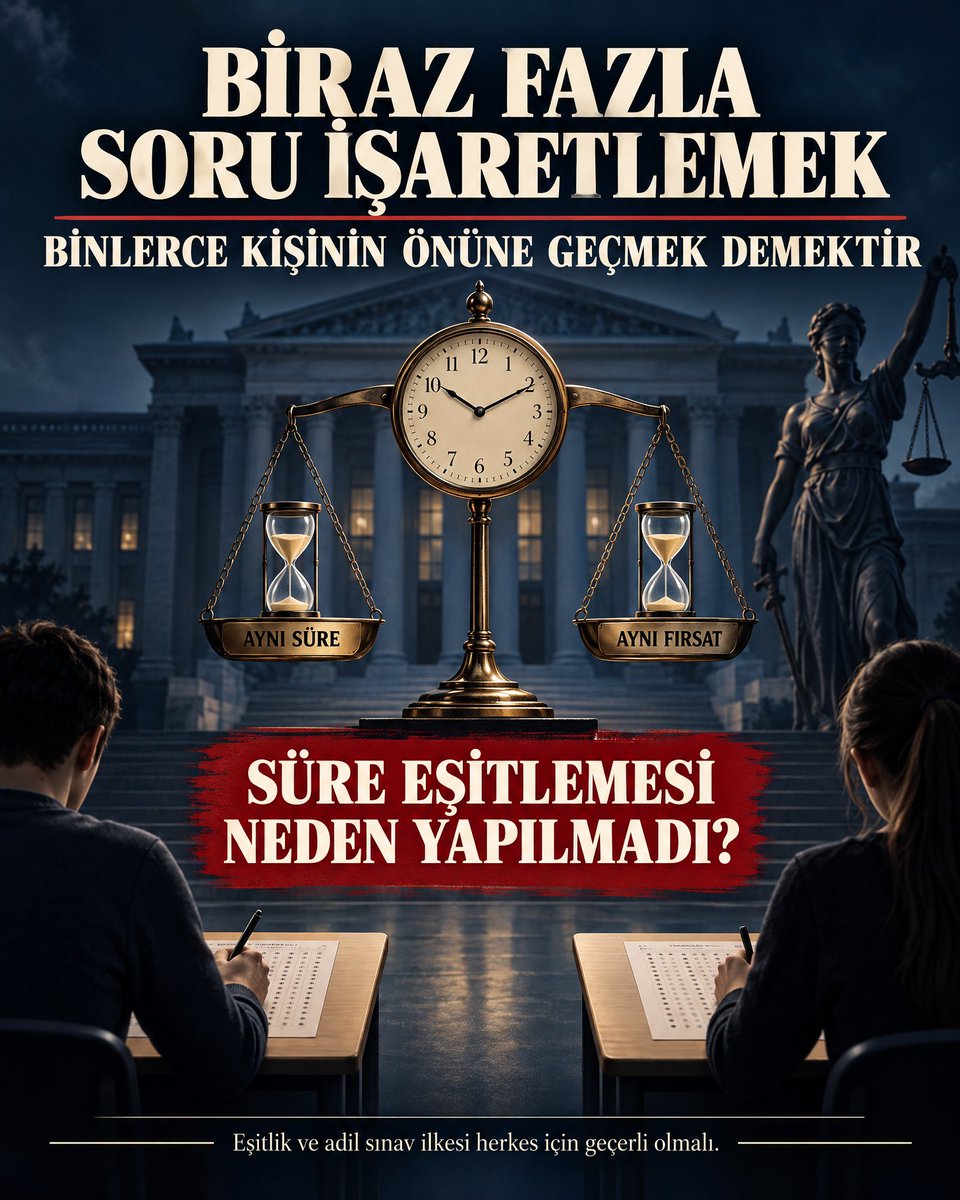 SedcezeR's tweet photo. Birkaç soru fazla işaretlemek binlerce kişinin önüne geçmek demektir; süre eşitlemesi neden yapılmadı? AdilKararAdilKPSS https://t.co/1wA3xVgB6U