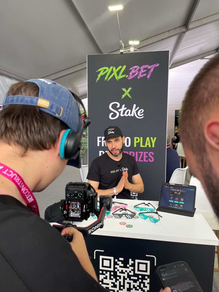pixlbet's tweet photo. Showtime at the booth today at SBC 2026 in Lisbon!

The energy was high, the conversations were even better, and our merch were definitely a hit. 👀🔥

More good vibes coming straight from the https://t.co/boNI99fPzR booth at the biggest gaming event of the year! https://t.co/LTHQnfiMBP