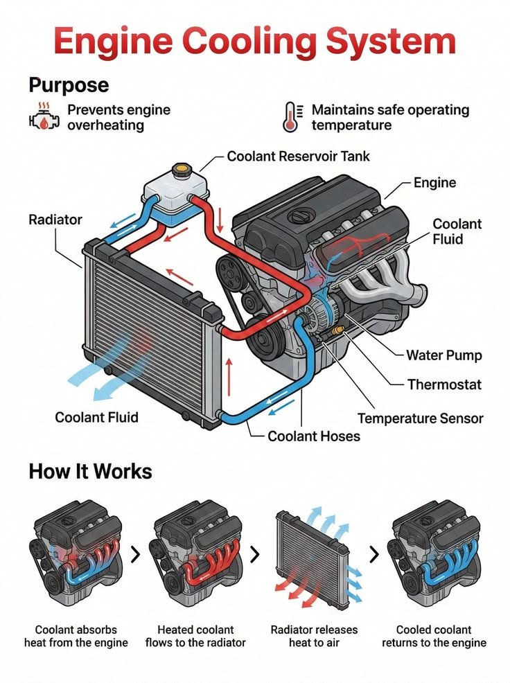 dpostss2's tweet photo. Engine Cooling System https://t.co/usxCLDdG8S