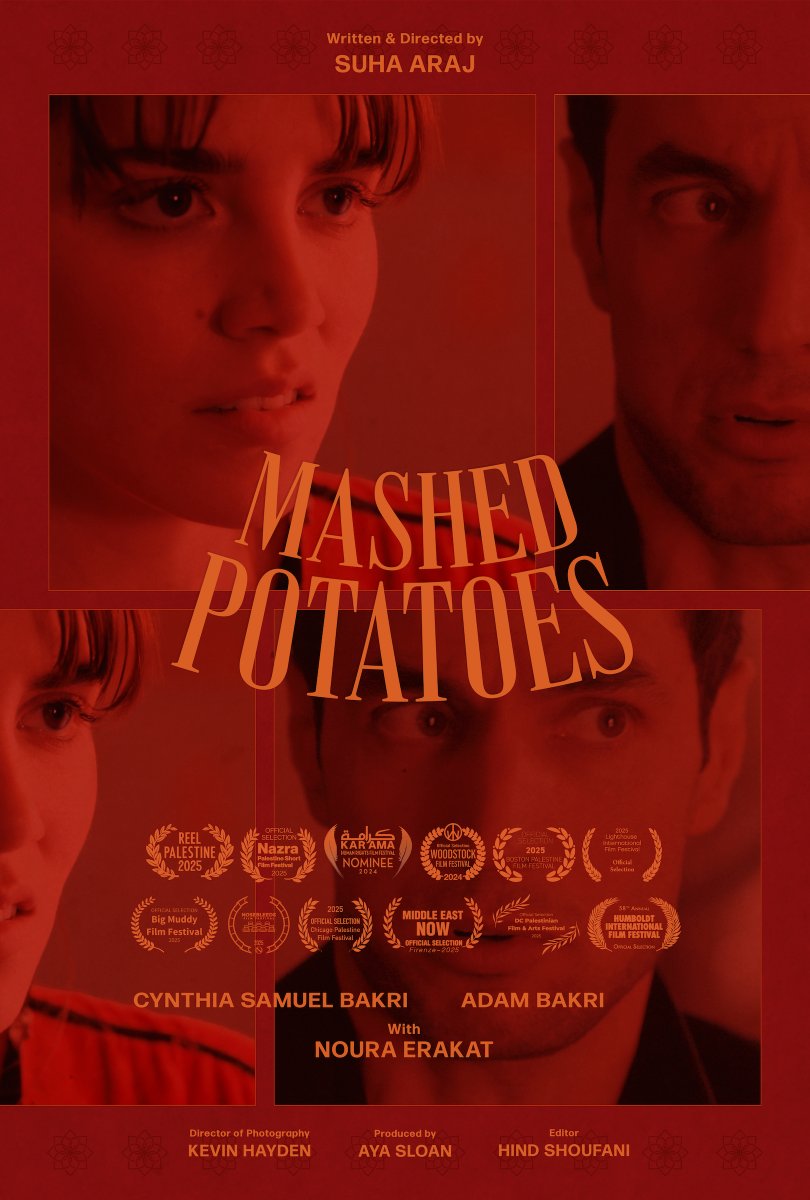whenwemeetwwm's tweet photo. While prepping for a Friendsgiving potluck, an Arab couple argues over the merits of a well quoted journalist after the 9/11 attacks.

Mashed Potatoes
Written and Directed by Suha Araj
Produced by Aya Sloan
Starring
Cynthia Samuel Bakri, Adam Bakri
With: Noura Erakat https://t.co/kJ8PdfNZ6W