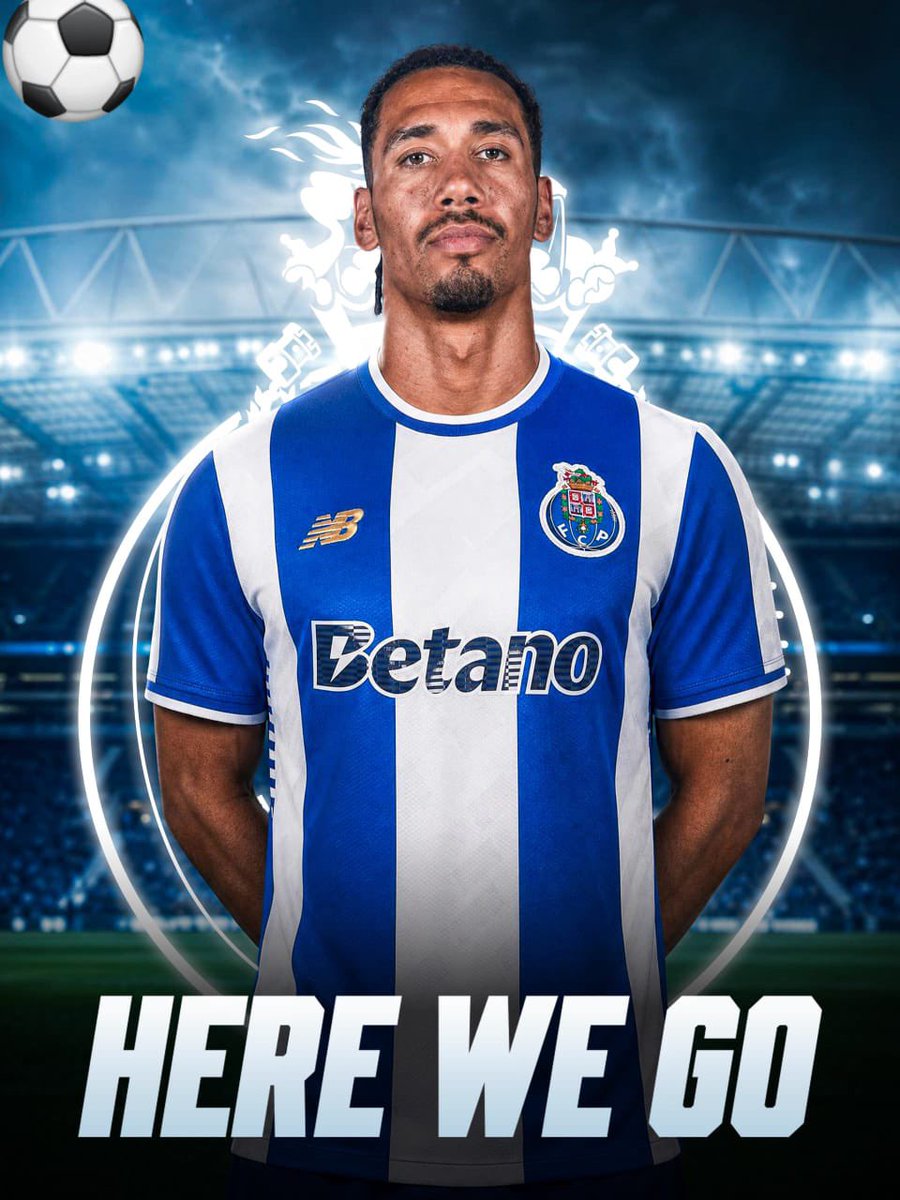 Pride_of__zion's tweet photo. 🚨⚪️🔵 FC Porto agree deal to sign Chris Smalling, here we go!

Deal done for the English centre back joining as free agent.

Medical underway right now for English defender joining Porto. https://t.co/BI7bgwl8TG