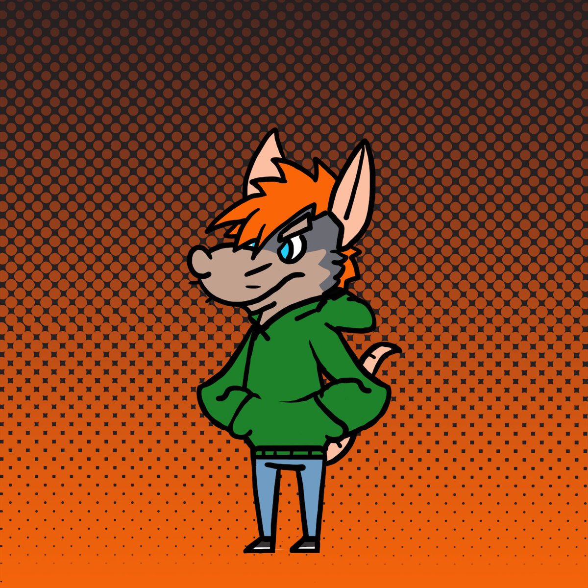 WatermelonBroth's tweet photo. Did a quickie for a friend who didn't have any art of their sona. Threw in a mini cuz why not, its fun. Good ol' hoodie rat

#furryart #furry #anthro https://t.co/TV1fHmmKqk