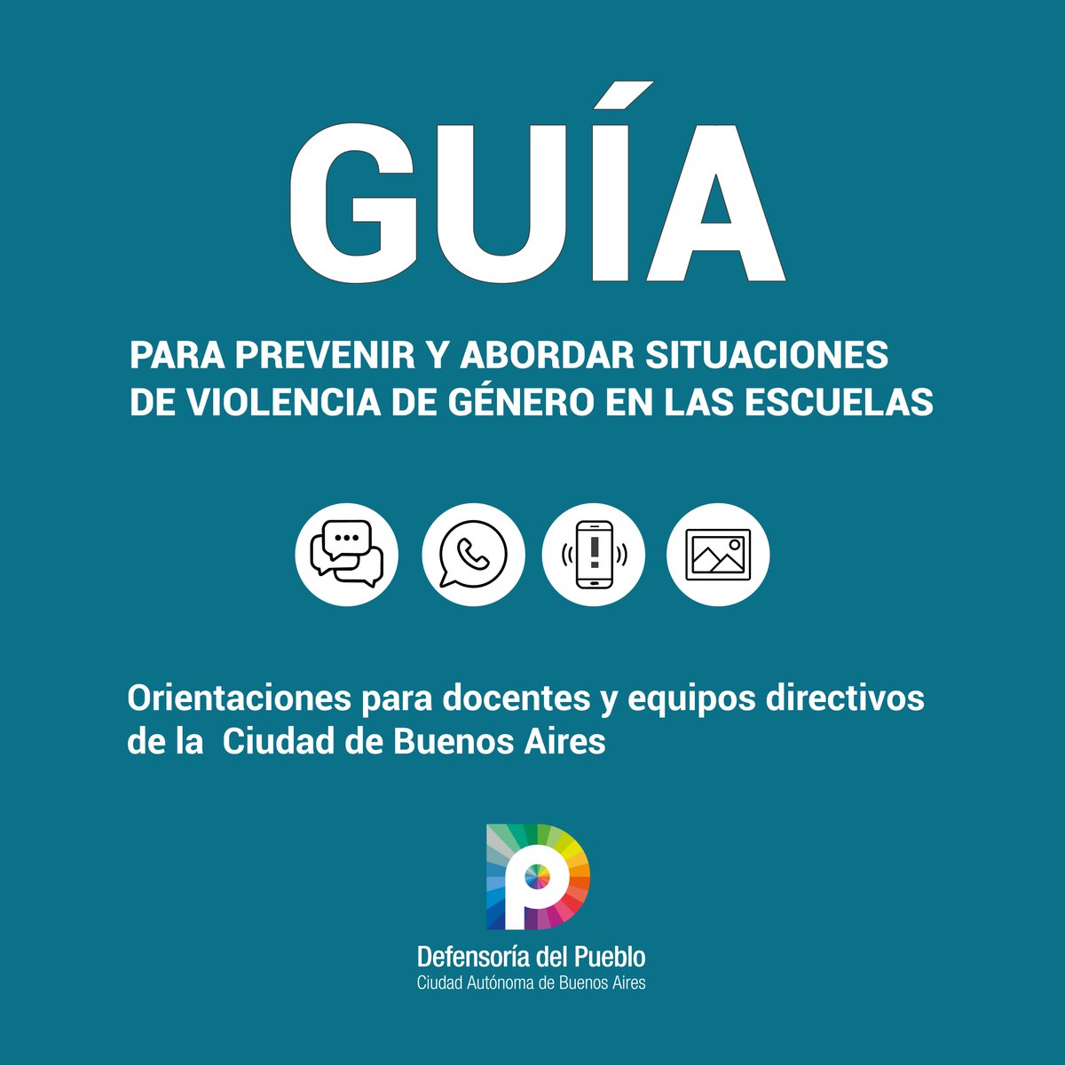 DefensoriaCABA's tweet photo. Presentamos una nueva guía para acompañar y fortalecer el rol de los equipos docentes y de conducción.

Una herramienta para complementar los protocolos escolares vigentes con foco en el cuidado, la escucha activa y el respeto.

🔗 Leela acá: https://t.co/Lc8MbZB9DJ. https://t.co/xYOIYfUb0o