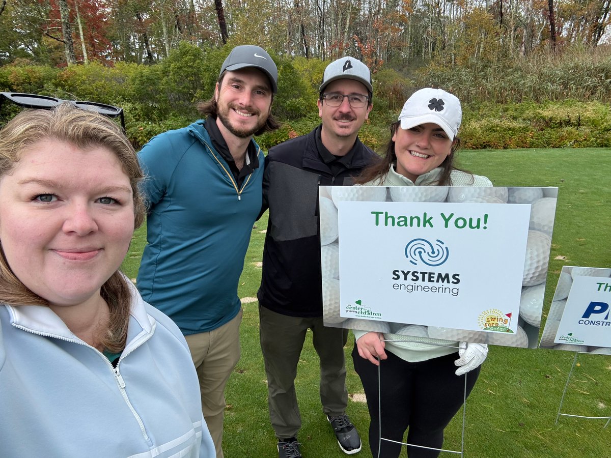 sysengineering's tweet photo. The Center for Grieving Children in Portland does incredible work providing peer support, grief counseling, and a safe space for children and families coping with loss, and we were proud to swing our clubs in support of their mission at yesterday's charity golf tournament! ⛳ https://t.co/tbwEM8U9Lr