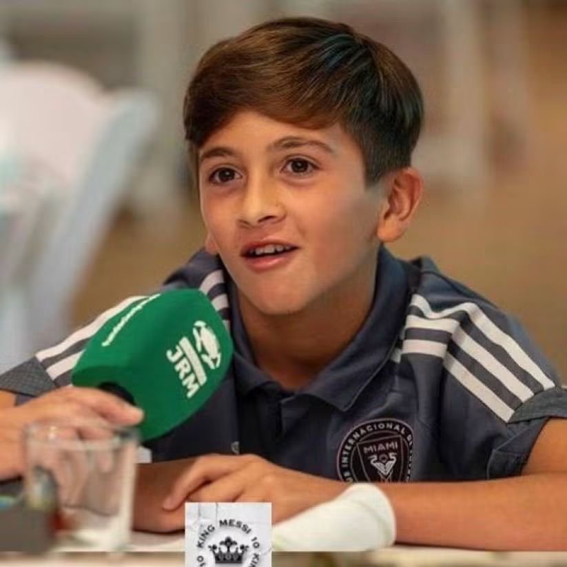 Juniorbigboi's tweet photo. 🗣️Thiago Messi: "I will play for Argentina and one day I want to play with kylian mbappe and Jude Bellingham "

Is he a Madridista ?🤔 https://t.co/czlFWQ9wIc