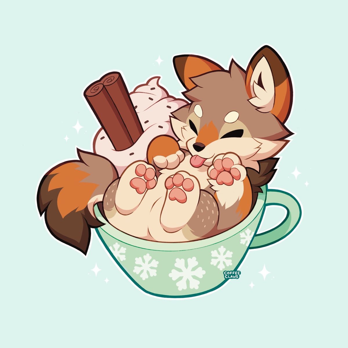 Coffeeclaws's tweet photo. Coyote cocoa ☕️ https://t.co/2HLZnfhvBT