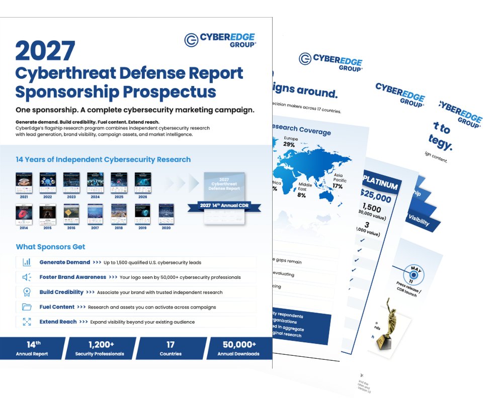 CyberEdgeGroup's tweet photo. Cybersecurity marketers are being asked to do a lot. Generate leads. Build the brand. Feed the content calendar. Support thought leadership. Give sales something useful. That’s why the 2027 Cyberthreat Defense Report sponsorship deserves a closer look.  https://t.co/BBpBE3iat7 https://t.co/RRcFbIglkc