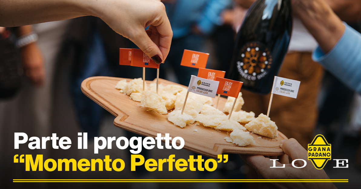 GranaPadanoDOP's tweet photo. Grana Padano DOP dà il via, insieme a Prosecco DOC, a “Here’s to EU – Momento Perfetto”, un progetto triennale fatto di eventi, incontri e attività cofinanziato dall’Unione Europea che ci vedrà protagonisti in Germania, Polonia e Danimarca.
Scopri di più: https://t.co/wXRtXwiEL1 https://t.co/G1MJ2YnAED