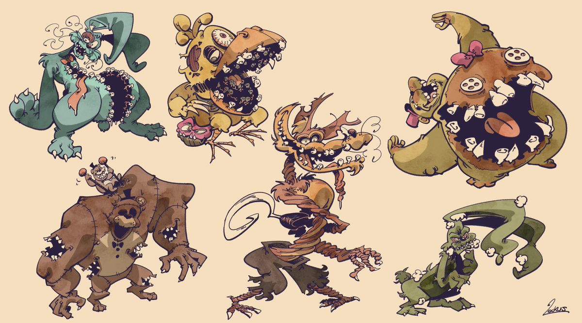 LockusPockus's tweet photo. Flipside inspired me to my take on the Nightmares, it was fun

#fnaf #fnaftheflipside https://t.co/UHYMiQa1Za