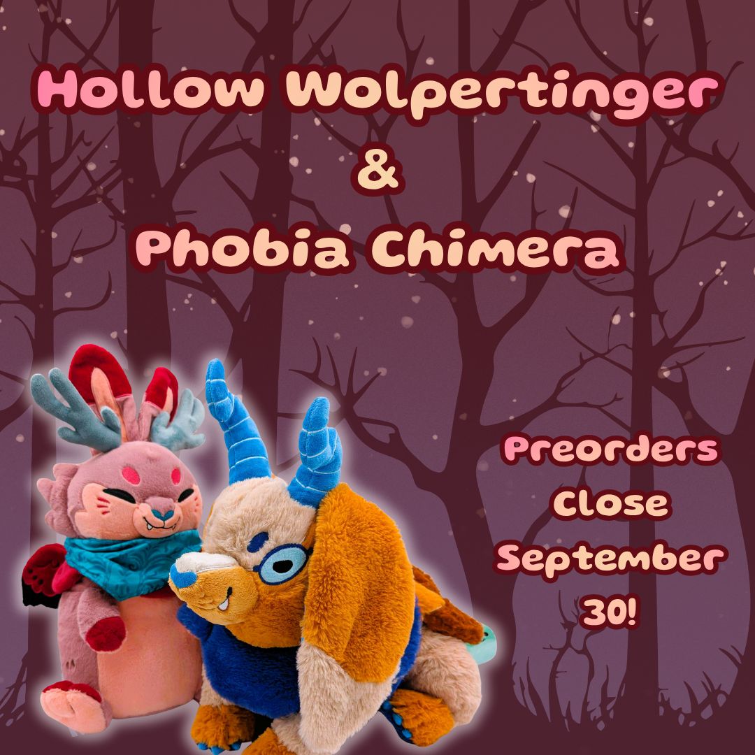 littlesofts's tweet photo. ✨✨LAST CHANCE!!!✨✨

Preorders close TONIGHT for this Chimera and Wolpertinger!!

Adopt now to guarantee your little spooky pal!!!

@ https://t.co/YiLBa6FcPX !!! https://t.co/IZZhOAPA8m