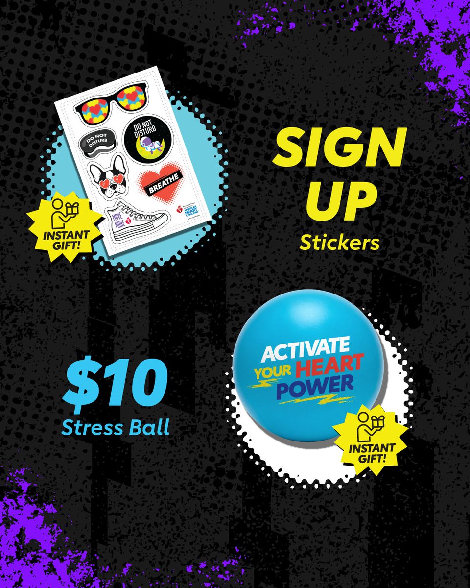 KidsHeartChall's tweet photo. 🏆 When students join the American Heart Challenge, they can earn fun rewards along the way, from stickers and a stress ball to a beanie, phone wallet and more. Plus, each level unlocks that level's gift and all previous rewards. 

Start now at https://t.co/2WKTMCWbEf. https://t.co/MKabZlpp9F