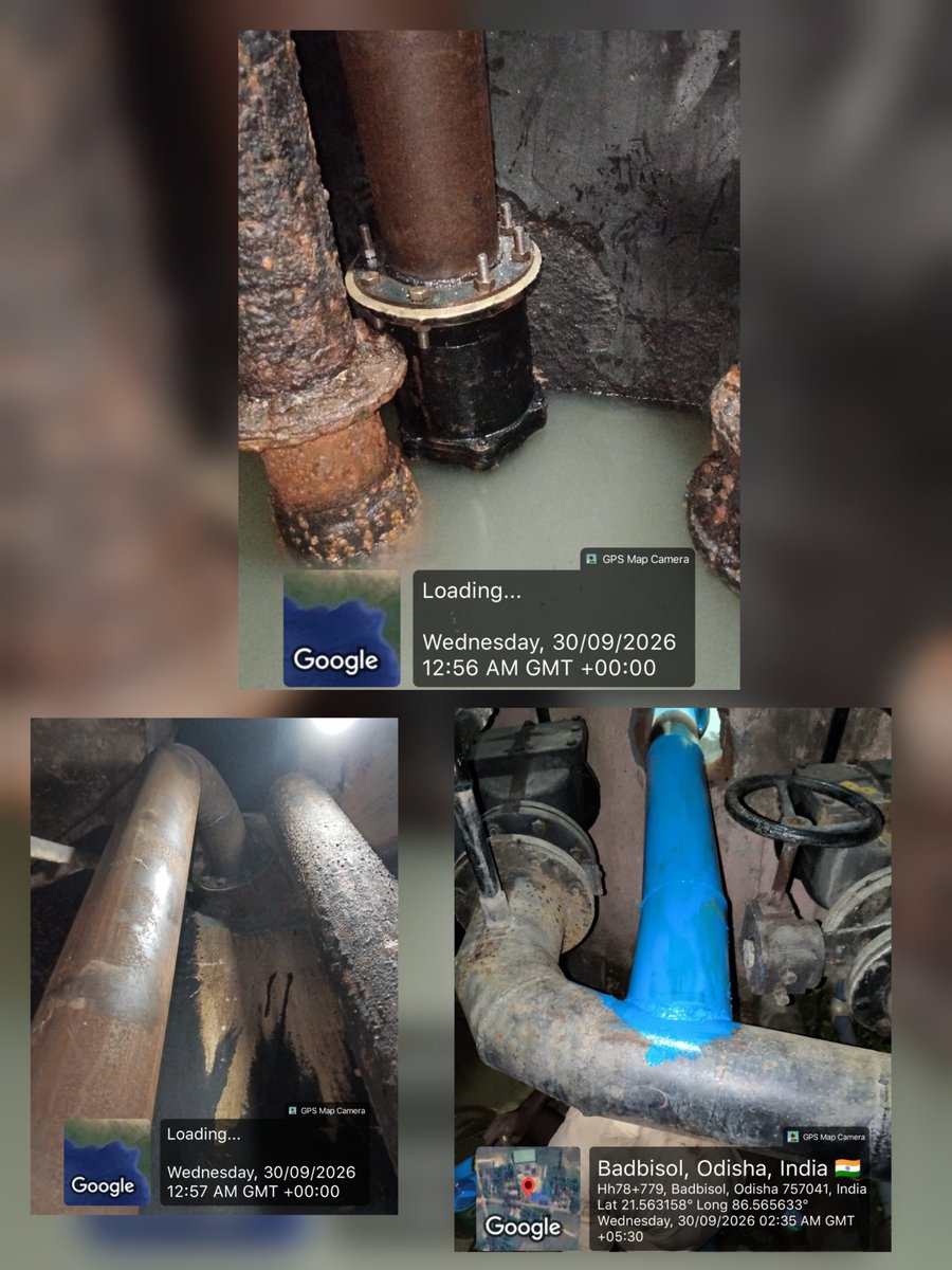 GMwatcobpd's tweet photo. Work Completed

150 mm suction pipeline work completed at Old WTP, Athanagaon, for loading the 3.00 lakh litre RCC ESR at High School Field, under WATCO Section, Udala.

#WATCO #Udala #WaterSupply #Odisha #Infrastructure #ESR https://t.co/Wk1wLoaTJz