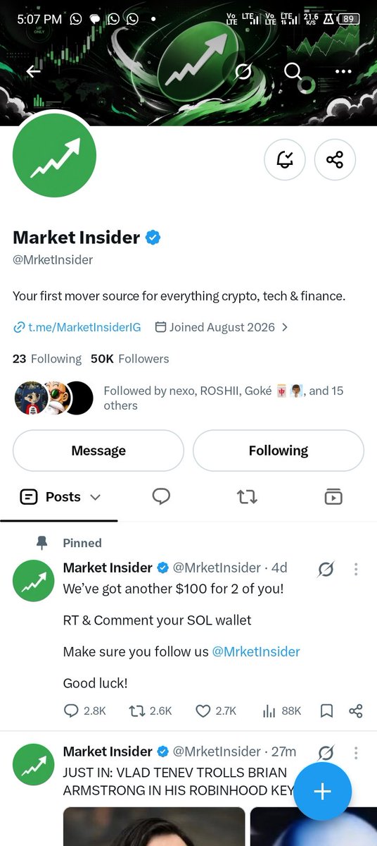 kayusmile's tweet photo. @Mrbankstips @MrketInsider 6Yxc8X2wQS8QjD5xczsTmYc5a5kUHYjv2KY2Y6gThvTX

God bless you boss. This will really help my family and I a lot. https://t.co/rqeKTq9HYi