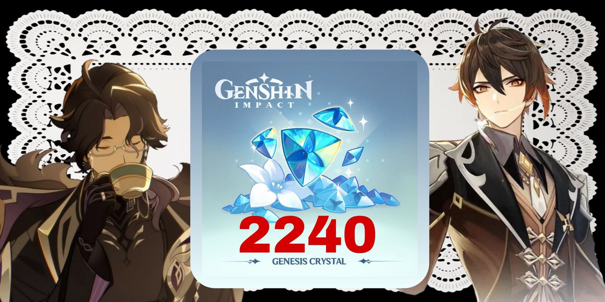 ZhongloneTimely's tweet photo. 🐉 GENESIS CRYSTAL GIVEAWAY 🪙

— Follow + Rt + Like 🔄💜
~ Comment your fav harbinger/archon !!

 — Ends 5TH OCTOBER

{ᴄᴏᴅᴀꜱʜᴏᴘ + ʀᴛ ᴘɪᴄᴋᴇʀ}
#genshin #GenshinImpact #genshingiveaway #genshintwt #zhonglone https://t.co/uUrpqkkErG