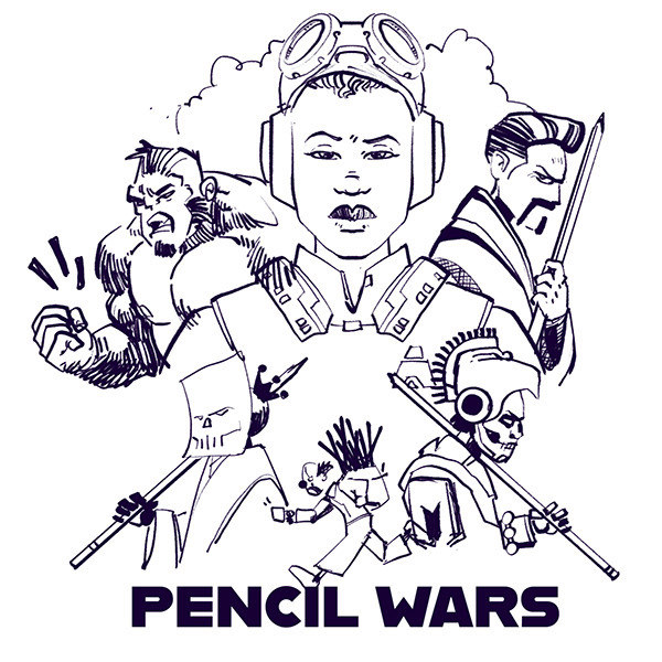 surfacepixel's tweet photo. New Moment: Pencil Wars rough inks — from “The Pencil Wars Characters” by DTM

Follow this journey: https://t.co/pSleHrBqWE

#surfacepixel #artprocess #comiccharacters #inking https://t.co/nuvNlvp8T2