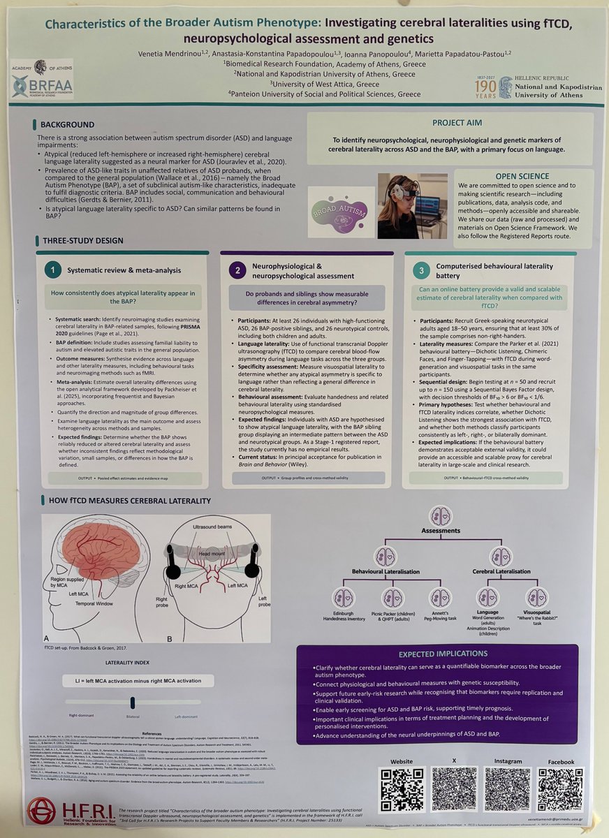 broad_autism's tweet photo. Yesterday, one of our members had the pleasure of presenting their poster at the 9th Hellenic Pasteur Institute Young Scientists Conference in Athens! 📷

Great opportunity to share our research and connect with fellow scientists!
#HellenicPasteurInstitute #YoungScientists https://t.co/OZAYLL4564