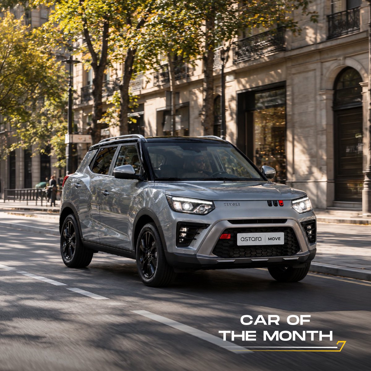 astaramove's tweet photo. Este mes, nuestro protagonista es el #KGMTIVOLI.

Un SUV compacto, versátil y preparado para acompañarte tanto en el día a día como en tus próximas escapadas.

Y con #AstaraMove, disfrútalo por suscripción sin permanencias, sin entrada y sin esperas.🔝

¡Hazte con el tuyo!

#KGM https://t.co/ogFxjx2syD