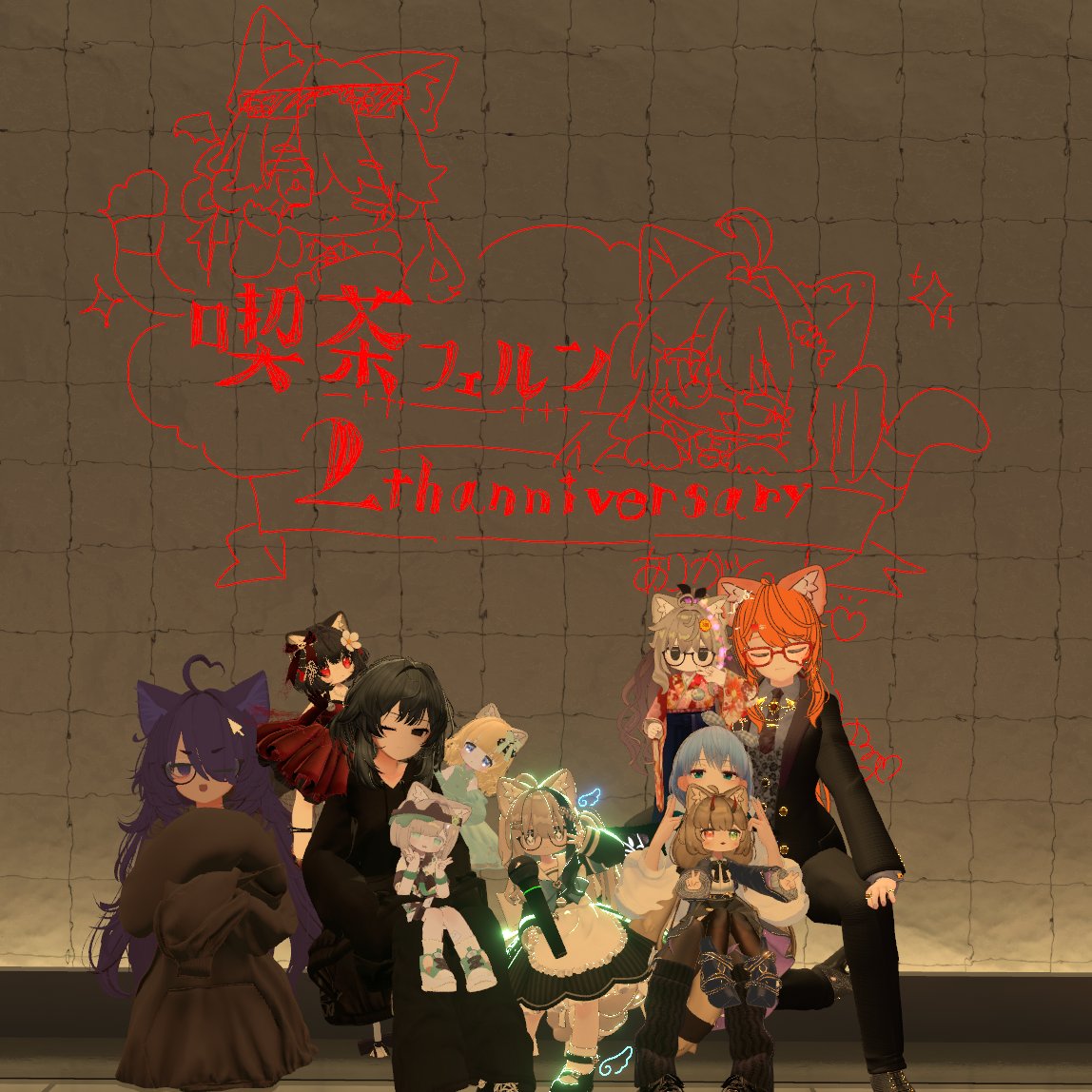 VDV1645797's tweet photo. #VRCフェルン さんにお邪魔しました！
2周年記念営業の最終回でした！
最後に行くことができてよかった！
とても素敵なバーでお話とゲーム！
ふーちゃんにたくさん遊んでもらった！
ヨットというゲームを始めてやったのですが
同席のじょーさんに助けていただいて
最後の最後にドラマが！楽しかった！ https://t.co/s6EESAzqTi