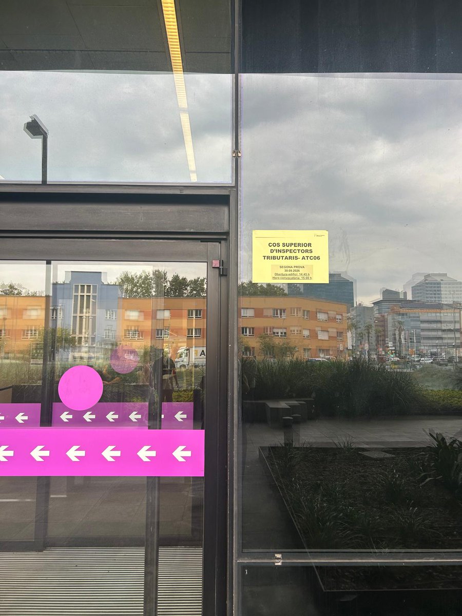 tributscat's tweet photo. 🔴Segona prova del procés selectiu del cos superior d'inspectors tributaris (convocatòria ATC06)
📅 30.09.2026
📌 Seu central de l’ATC (passeig de la Zona Franca, 46)
🕤 15 h
+INFO: https://t.co/uNudwsJnvl
#CSIT https://t.co/u4Pe2z9XBI