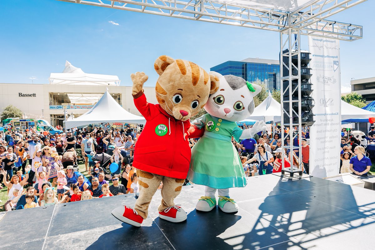 DTSummerlin's tweet photo. Kindness takes center stage at DTS this weekend! 

Vegas PBS presents Be My Neighbor Day on Saturday, Oct. 3. Bring the family to The Lawn from 10 AM–2 PM for hands-on activities, interactive fun, and a special visit from Daniel Tiger. 

More info: https://t.co/RoKf06eTxB https://t.co/76vichTDee