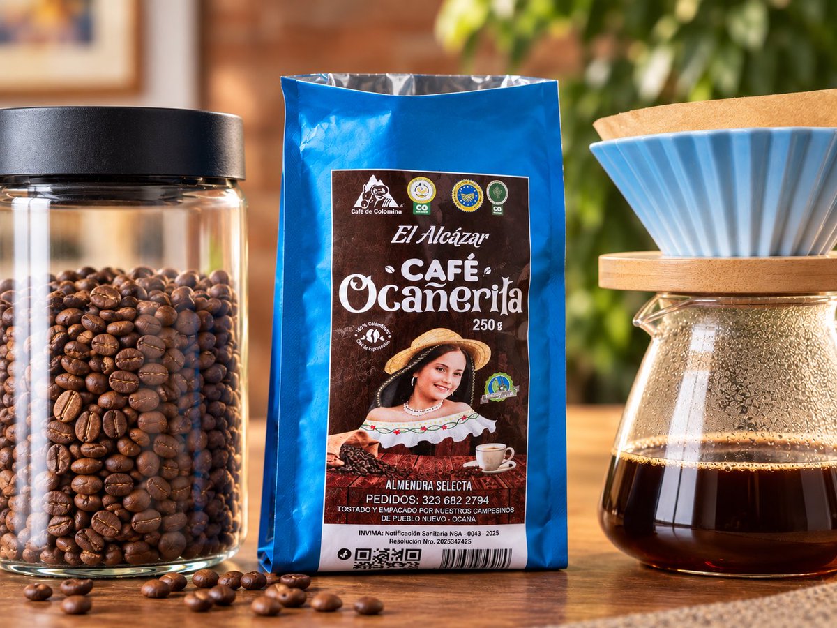 maurobucaro's tweet photo. Regalos que cunden de alegría el alma porque es el disfrute de un café hecho al nivel de disfrute de los dioses.

Cultivado en Ocaña a 1.778 m.s.n.m., es un café aromático y suave que combina a la perfección las notas a almendra y chocolate dulce propio de la variedad Bourbon Rosado y la panela con chocolate criollo del Castillo Norte.

Un blend para disfrutarlo a plenitud. Gracias mi apreciado @ManeRodrguez este y los otros cafés de su tierra. 

Ya les contaré de los que vienen.