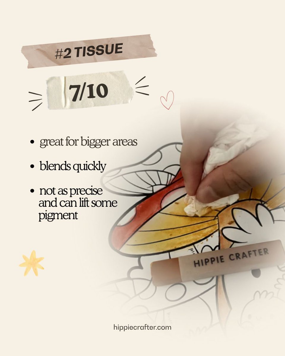 Hippie_Crafter's tweet photo. Rating everything I used to blend soft pastels 👀🎨
Cotton bud: 9/10 🏆
Finger: 8/10
Tissue: 7/10
I didn’t expect the cotton bud to be my favorite but here we are 😭
What do you use to blend yours?
#SoftPastels #ArtTok #PastelArt #ArtTips #DrawingTips #HippieCrafter https://t.co/0S2D2j1qs7