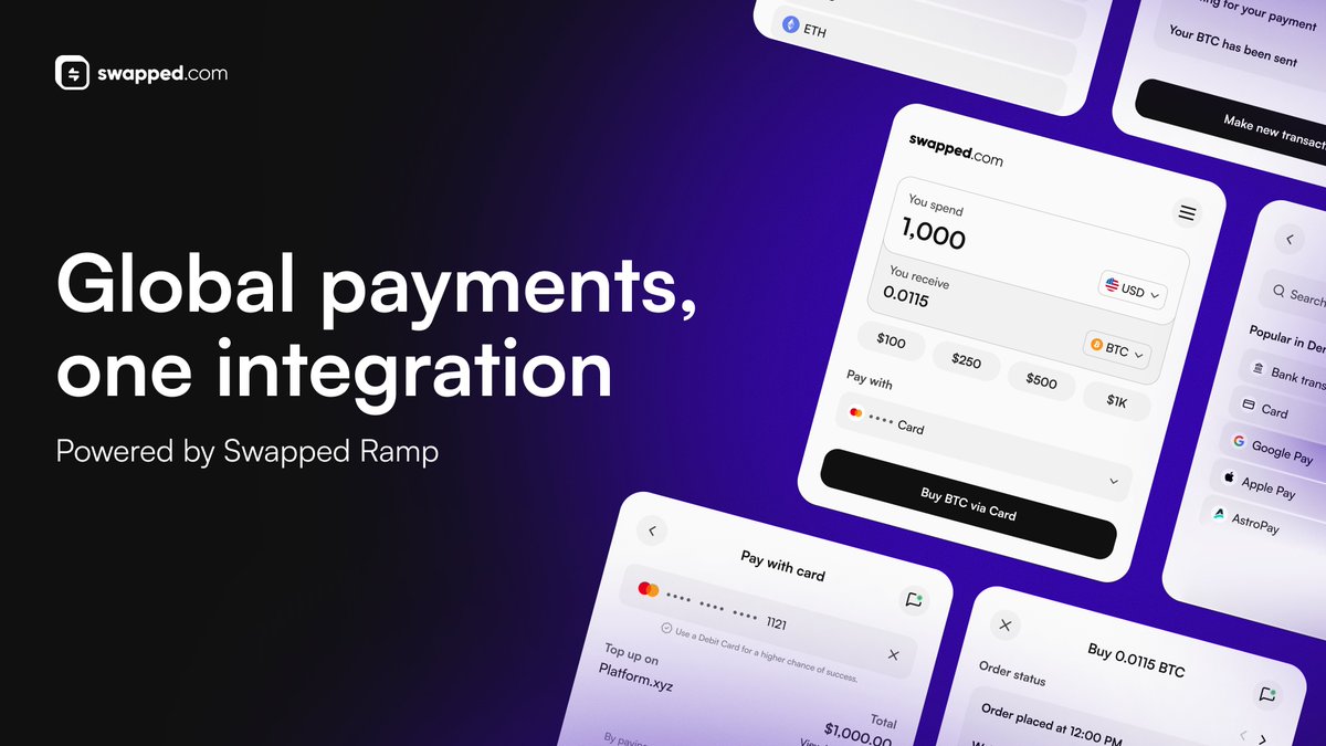 swappedcom's tweet photo. Not integrated yet?

One integration gives you coverage across all 50 U.S. states, alongside 150+ countries and 30+ payment methods. https://t.co/BCQNk1mY8o