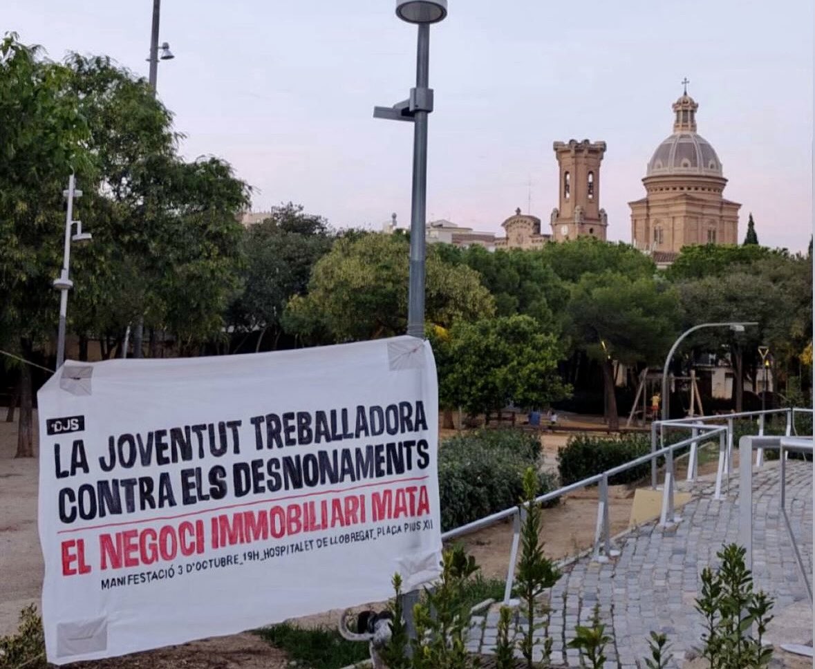 OJS_CAT's tweet photo. 🔴 || Un nou assassinat pel negoci immobiliari! Un home de 60 anys s'ha suïcidat a l'Hospitalet abans de ser desnonat. 

La joventut treballadora plantarem cara fins a acabar amb aquest sistema! Ens veiem aquest dissabte 3 a l’Hospitalet! https://t.co/pyZeWLbFgC