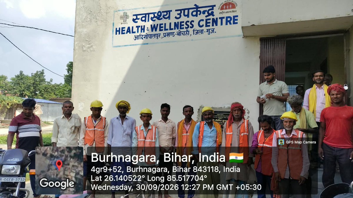 LsbaMuzaffarpur's tweet photo. #SBMG,#HealthCheck_upCamps were organised across #Panchayats in all #Blocks, providing health screenings for #SanitationWorkers.#DignityCards were also distributed,their contribution to Cleaner & #HealthierCommunity.
#SwachhataHiSeva2026 #Muzaffarpur #SafaiMitra
@DmMuzaffarpur https://t.co/rCrcM4N3kS