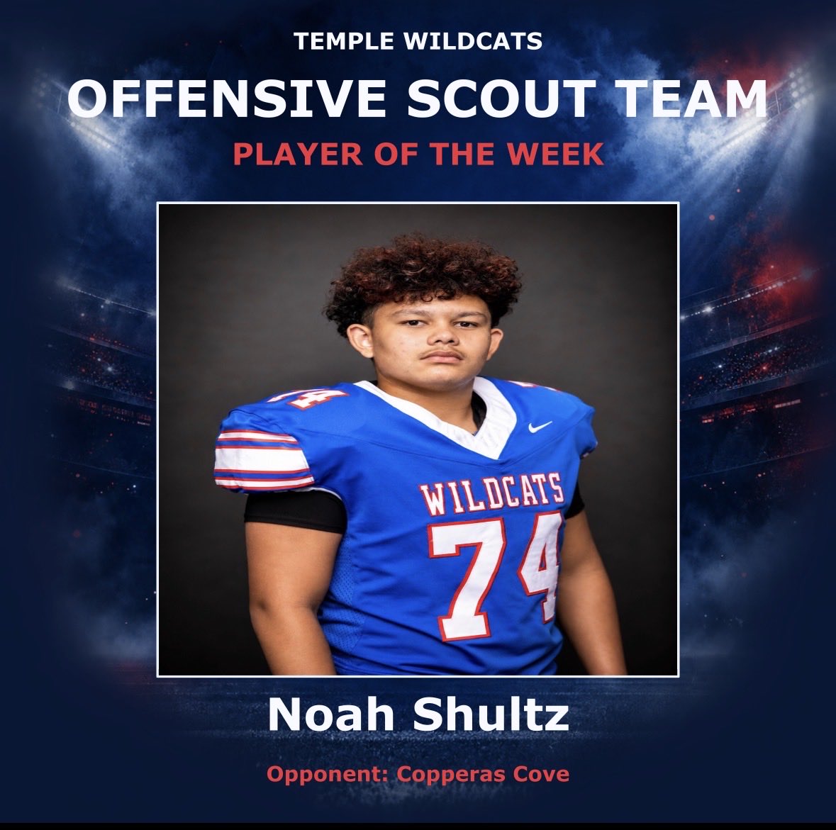TempleFB254's tweet photo. Big shoutout to our Scout Team players of the week!!! #WTD #Commit https://t.co/132aYky37V