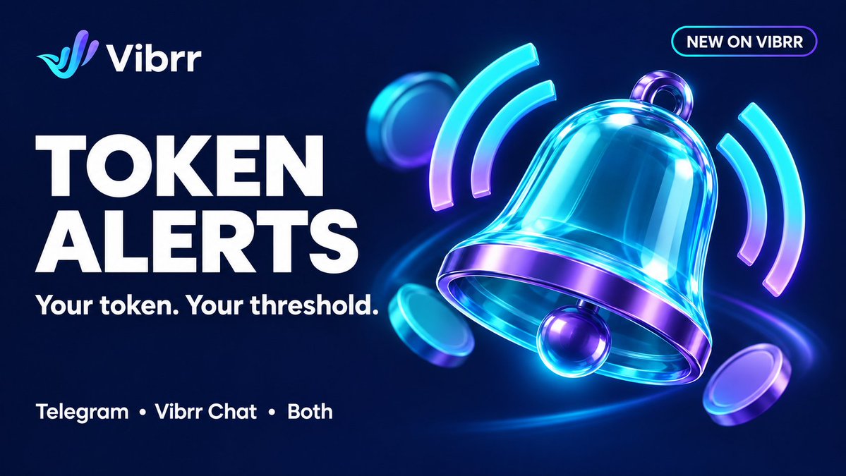 homebloks's tweet photo. Big moves. Your rules.
New on https://t.co/mTIDOzqt3i: set a token amount threshold for buys, sells, transfers, staking & more. Send alerts to Telegram, your Vibrr chat channel, or both.
Open any approved token page and turn on Activity alerts.
#Vibrr #XPRNetwork https://t.co/jwcH7uWQ6L