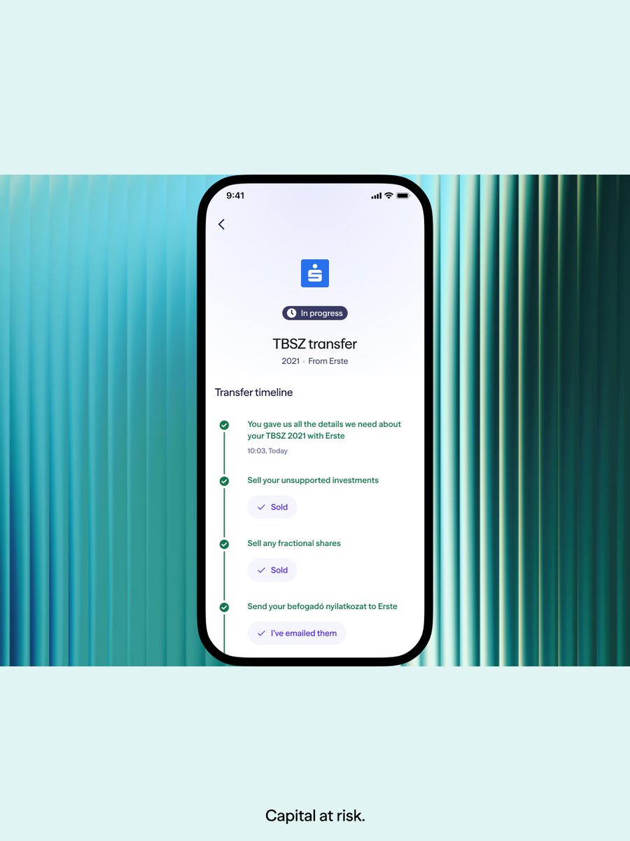 go_lightyear's tweet photo. 🇭🇺A better home for your TBSZ. And your tax benefits move with it.

From today, you can transfer a TBSZ from another Hungarian bank or broker into Lightyear – free from our side.

A lot of people assume switching providers resets the five-year clock. It doesn't. Your original collection year comes with you, and the tax timeline carries on exactly where it left off.

🎯 No charge from our side
🧩 Step-by-step guidance in the app
📊 Track every stage of the transfer

For Hungarian customers only.

Capital at risk. Terms apply, seek guidance if needed. This is not tax advice.