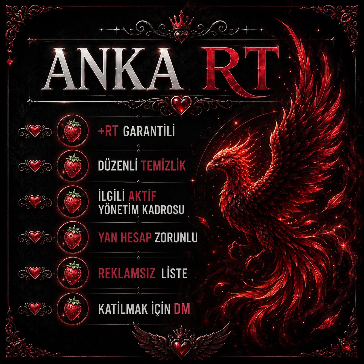 KuvanSamet's tweet photo. ♥𝔸ℕ𝕂𝔸 ℝ𝕋♥❀)
✥ ⃝❤️‍🔥𝘿𝙐̈𝙕𝙀𝙉𝙇𝙄̇ 𝙏𝙀𝙈𝙄̇𝙕𝙇𝙄̇𝙆
✥ ⃝💎𝙄̇𝙇𝙂𝙄̇𝙇𝙄̇ 𝙔𝙊̈𝙉𝙀𝙏𝙄̇𝙈
ꨄ⃟🫀𝙍𝙀𝙆𝙇𝘼𝙈𝙎𝙄𝙕
✥ ⃝❤️‍🔥𝙔𝙀𝘿𝙀𝙆 𝙃𝙀𝙎𝘼𝙋 𝙕𝙊𝙍𝙐𝙉𝙇𝙐
ꨄ⃟🫀𝙍𝙏 𝙂𝘼𝙍𝘼𝙉𝙏𝙄̇𝙇𝙄̇ 
✥ ⃝💎𝙆𝘼𝙏𝙄̇𝙇𝙈𝘼𝙆 𝙄̇𝘾̧𝙄̇𝙉 𝘿𝙈 #mhk https://t.co/fe73xADMeD