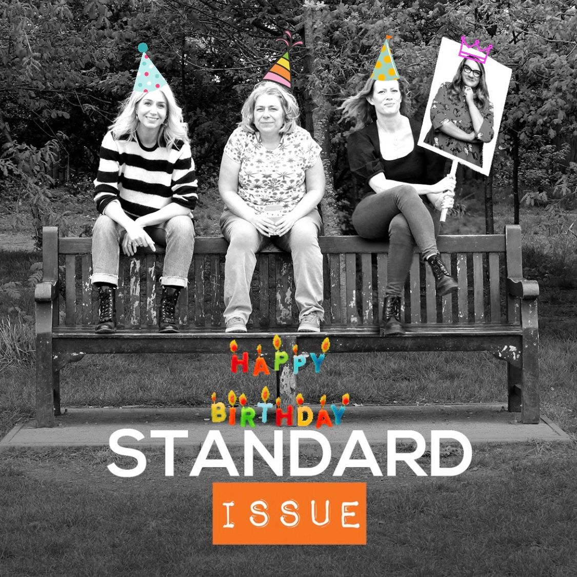 StandardIssueUK's tweet photo. 🥳 HAPPY 12th BIRTHDAY TO US 🥳
We started as a brilliant idea from our glorious founder @SarahMillican75 &amp; become a much-loved podcast. We're super grateful for all of our excellent listeners. Thank you 🧡
There's a special bday pod for our Patreons/£3. https://t.co/3Uz30Hol56 https://t.co/n02h2dHKhM