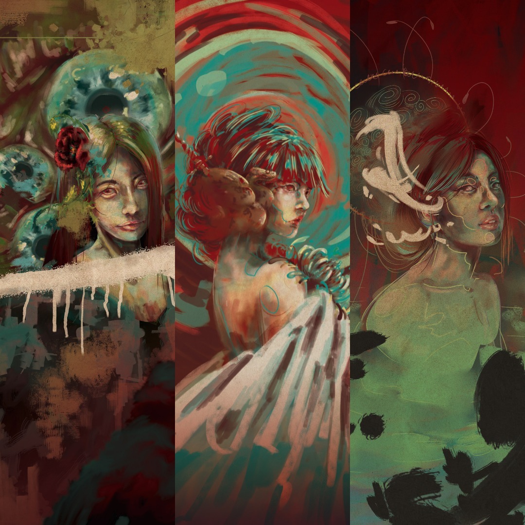 JillianSudrdht's tweet photo. Triptych of the Three Dreams https://t.co/FvdZJxwH2B