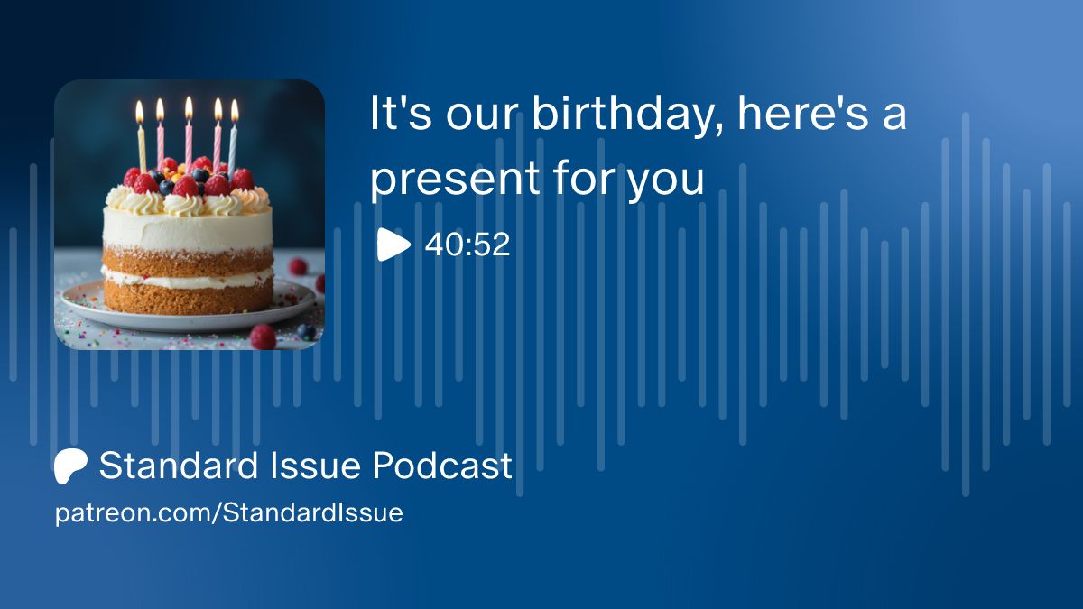 StandardIssueUK's tweet photo. 🥳 HAPPY 12th BIRTHDAY TO US 🥳
We started as a brilliant idea from our glorious founder @SarahMillican75 &amp; become a much-loved podcast. We're super grateful for all of our excellent listeners. Thank you 🧡
There's a special bday pod for our Patreons/£3. https://t.co/3Uz30Hol56 https://t.co/n02h2dHKhM