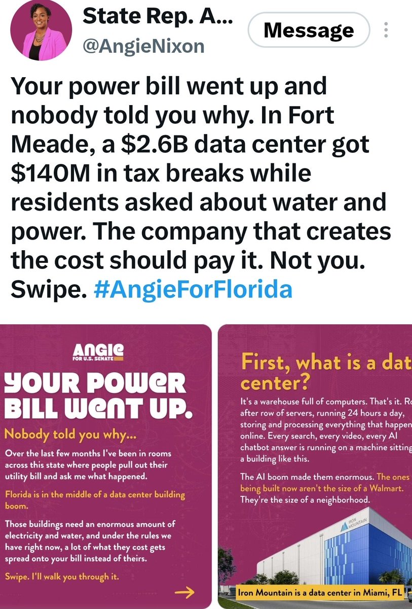 petunia_wild's tweet photo. @Fla_Pol @BernieSanders @AngieNixon @jacobogles Thanks Bernie! Vote 🗳 #AngieForFlorida!
@AngieNixon fights for working ppl!
@InsidePolitics @PBS #InsidePolitics #PBS @DeadlineWH @jacobin #DeadlineWH #TheBeat @TheBeatWithAri https://t.co/QijIIUIsSW