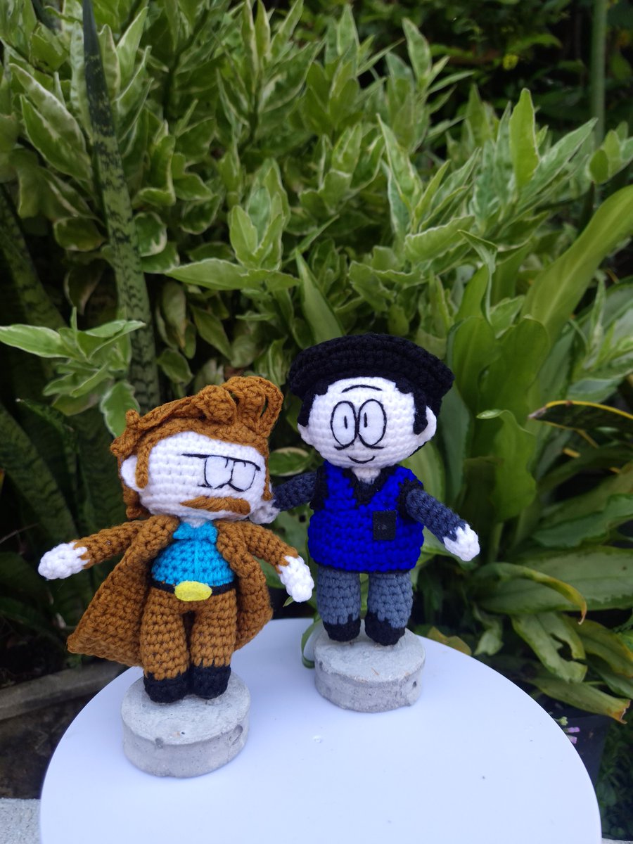 KamonvanC28349's tweet photo. Jack & John แท็กทีมตัวใหญ่ (12 cm) และตัวจิ๋ว (6 cm) พร้อมบินไป USA แล้วค่า! 📦✈️
Jack & John (12cm & 6cm) are ready to fly to the US! ✈️🇺🇸 Special thanks to my lovely customer for this custom order! 💕
🏷️#SpookyMonth #JackAndJohn #CrochetDoll #Amigurumi #Handmade https://t.co/AmOZdu9xBz