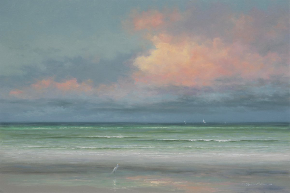 Figlinski's tweet photo. I’m a Florida landscape painter working exclusively in oil. For more than 40 years, I’ve painted the light, water and atmosphere of the Florida coast.
My seascapes are less about exact places and more about capturing a feeling—the glow of morning, changing skies, rolling surf, gathering storms and the last light of evening.
Here I share paintings, works in progress, coastal studies, photographs and life as a Florida artist.
Florida artist • Oil painting • Landscape painter • Seascapes
 https://t.co/VfJAZ34r1I
