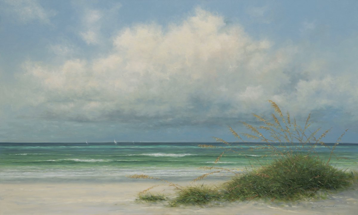 Figlinski's tweet photo. I’m a Florida landscape painter working exclusively in oil. For more than 40 years, I’ve painted the light, water and atmosphere of the Florida coast.
My seascapes are less about exact places and more about capturing a feeling—the glow of morning, changing skies, rolling surf, gathering storms and the last light of evening.
Here I share paintings, works in progress, coastal studies, photographs and life as a Florida artist.
Florida artist • Oil painting • Landscape painter • Seascapes
 https://t.co/VfJAZ34r1I