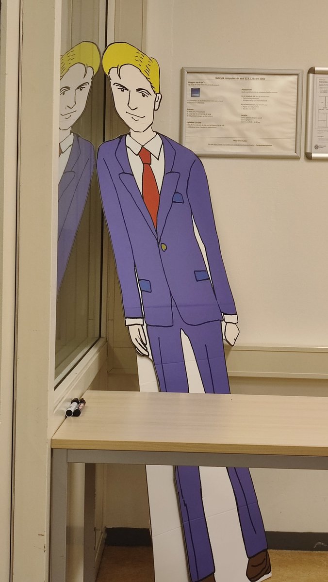 writerofscratch's tweet photo. Apparently our study association owns a life-sized Mike Miller cut out???? And apparently we now open and close general assemblies with a brief bow from everyone in the direction of Mike Miller-sama?????? https://t.co/6hUSYywjYU