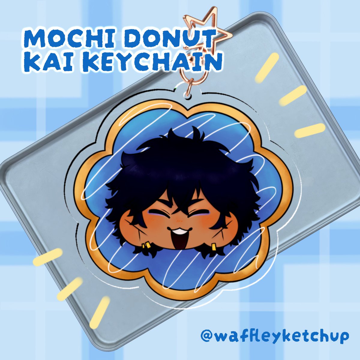 waffleyketchup's tweet photo. Want a sweet treat? You can get your own Mochi Donut Kai Keychain at my shop today! ✨
Shop: https://t.co/CLSFNdQuPG
#KaiArt https://t.co/cm0M3N85xQ
