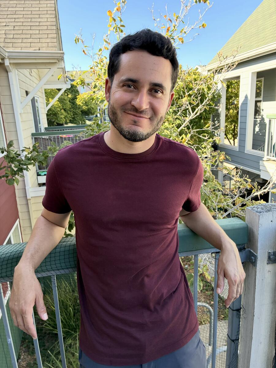 GradDivision's tweet photo. What brings a grad student to Berkeley? For English PhD candidate Keven Sandoval, it was the freedom and mentorship to explore questions about poetry, literature and the environment. His research is one part of a life that also includes teaching, family and time outdoors. Meet Keven: https://t.co/0bebBr3twL #BerkeleyGraduateStudents #GradLifeAtBerkeley #UCBerkeley